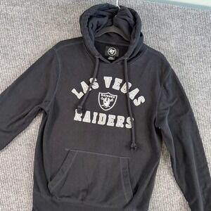 47 Brand Las Vegas Raiders Hoodie‎ Mens S Black NFL Fleece Pullover Streetwear